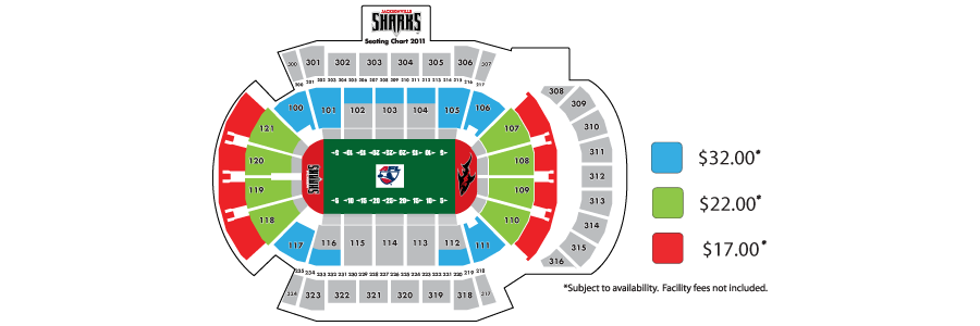 Sharks Game Seating Chart