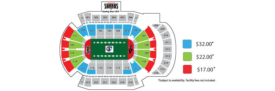 Jax Sharks Seating Chart